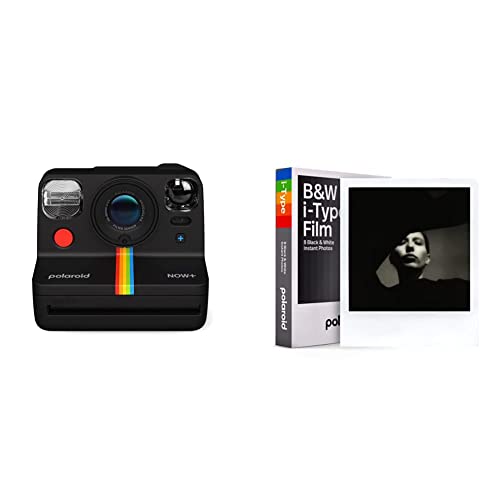 Polaroid Now+ Gen 2 Sofortbildkamera - Schwarz & B&W Film für i-Type von Polaroid