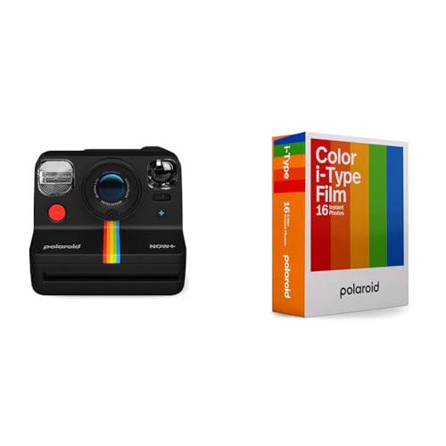 Polaroid Now+ Gen 2 Sofortbildkamera - Schwarz & Color Film für i-Type - Doppelpack von Polaroid