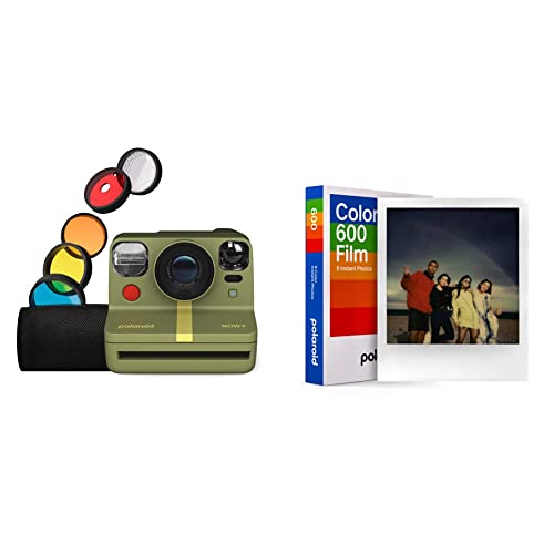 Polaroid Now+ Gen 2 Sofortbildkamera - Waldgrün & Color Film für 600 von Polaroid