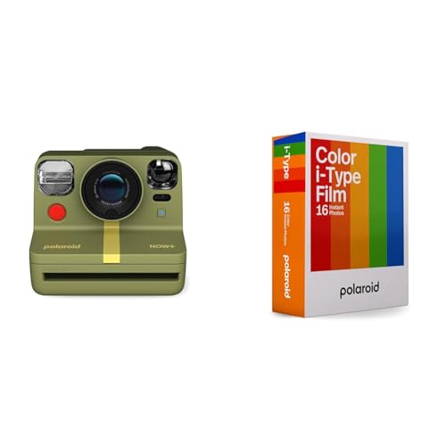 Polaroid Now+ Gen 2 Sofortbildkamera - Waldgrün & Color Film für i-Type - Doppelpack von Polaroid