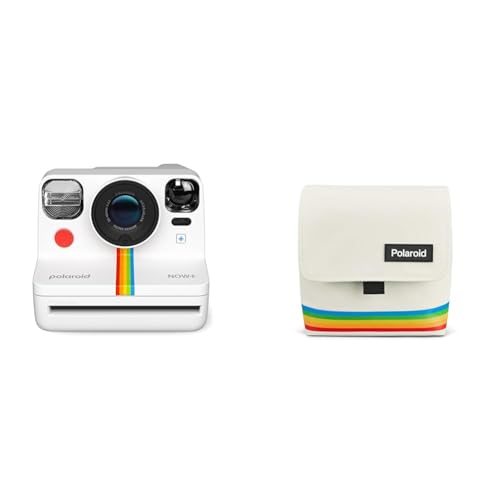Polaroid Now+ Gen 2 Sofortbildkamera - Weiß & Box Kameratasche - Weiß von Polaroid