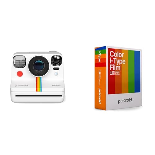 Polaroid Now+ Gen 2 Sofortbildkamera - Weiß & Color Film für i-Type - Doppelpack von Polaroid