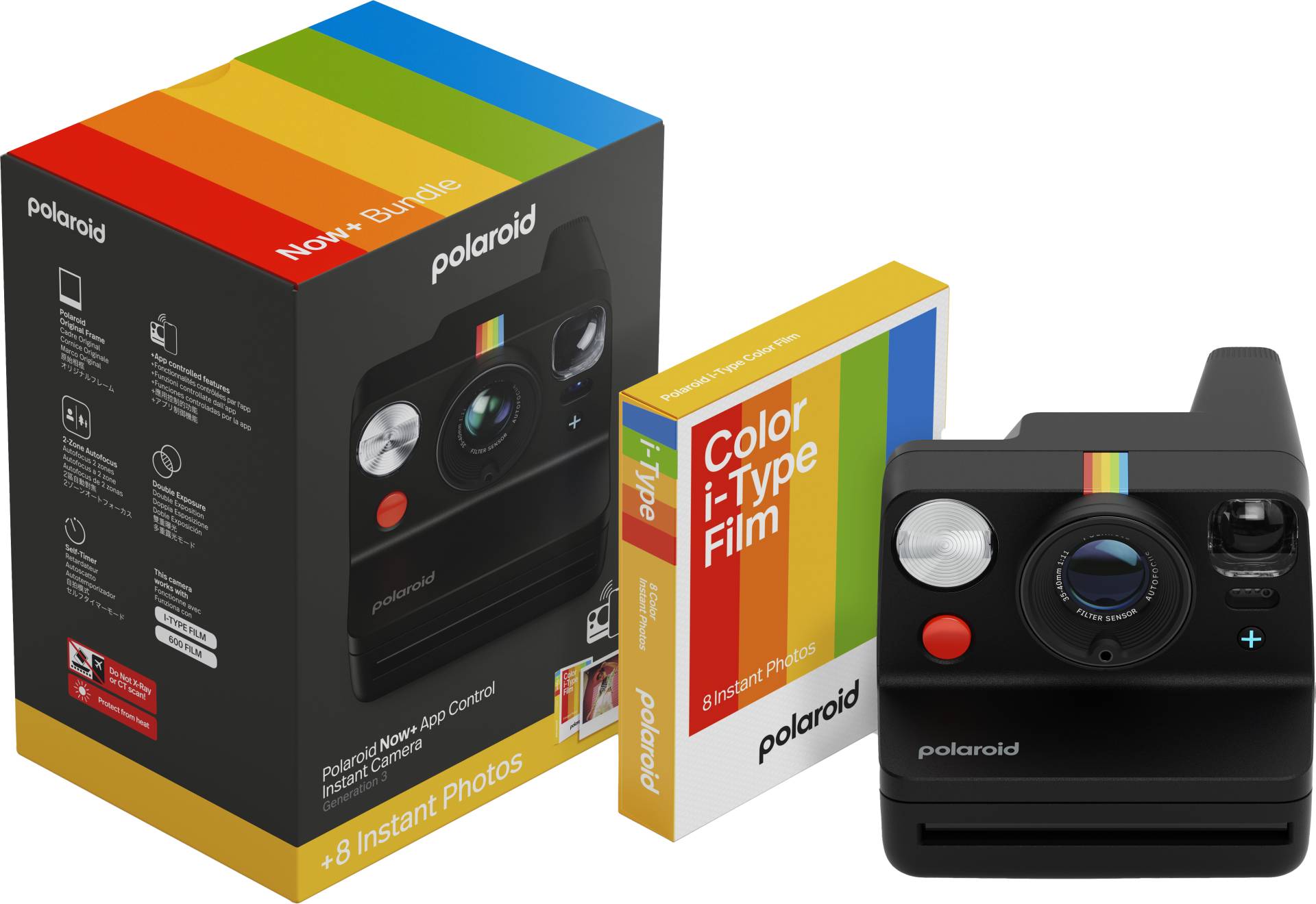 Polaroid - Now+ Gen 3 Black - bundle with Color Film (8 photos) von Polaroid