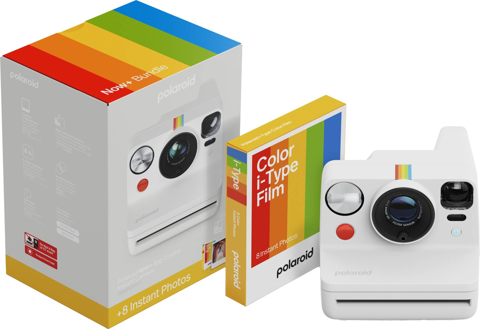 Polaroid - Now+ Gen 3 White - Bundle with Color Film (8 photos) von Polaroid