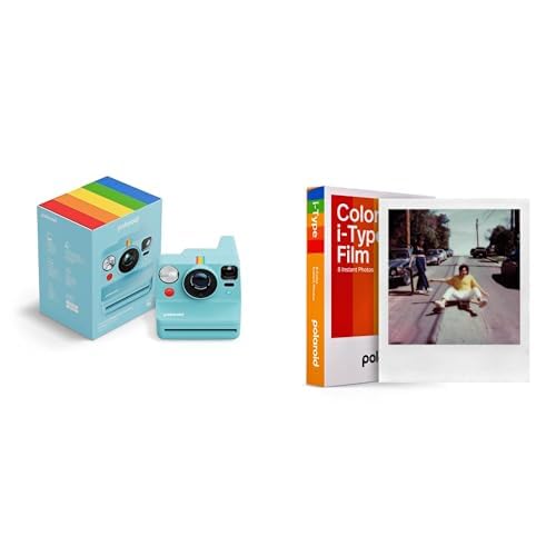 Polaroid - Now+ Gen3 - Instant Camera with Bluetooth Connection + Color Film (8 Filme) - Arctic Blue von Polaroid