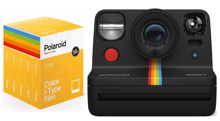 Polaroid - Now + Gen 2 Camera Black + Color film I-Type 40-pack - Bundle von Polaroid