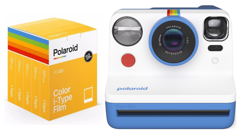 Polaroid - Now Gen 2 Camera Blue + Color film I-Type 40-pack - Bundle von Polaroid