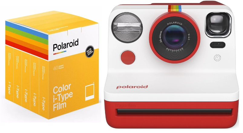 Polaroid - Now Gen 2 Camera Red + Color film I-Type 40-pack - Bundle von Polaroid