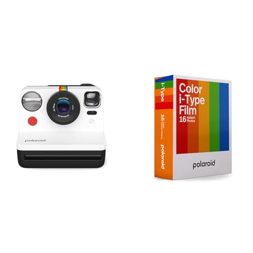 Polaroid Now Gen 2 Sofortbildkamera - Schwarz & Weiß, Keine Filme & Color Film für i-Type - 16 Filme von Polaroid