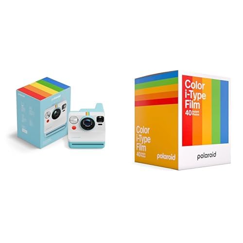 Polaroid - Now Gen3 - Instant Camera + Color Film (40 Filme) - Arctic Blue von Polaroid
