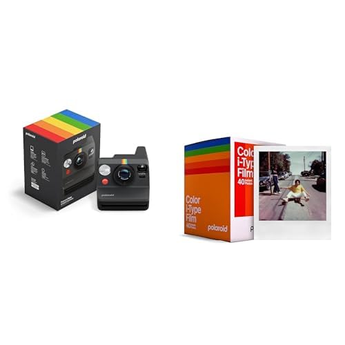 Polaroid - Now Gen3 - Sofortbildkamera + Farbfilm (40 Filme) - Schwarz von Polaroid