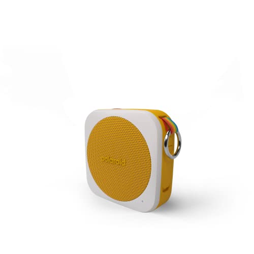 Polaroid P1 Music Player (Yellow) - Super Portable Wireless Bluetooth Speaker Rechargeable with IPX5 Waterproof and Dual Stereo Pairing von Polaroid