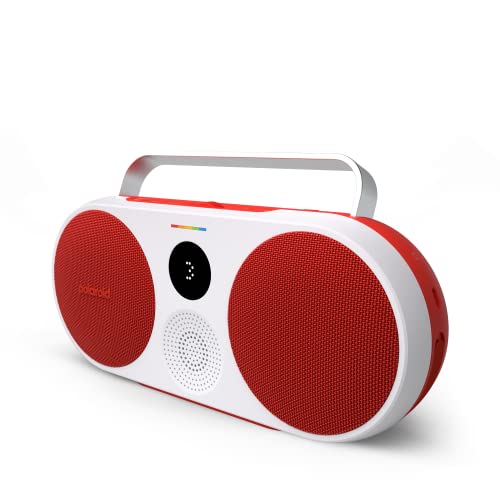 Polaroid P3 Music Player (Red) - Retro-Futuristic Boombox Wireless Bluetooth Speaker Rechargeable with Dual Stereo Pairing von Polaroid