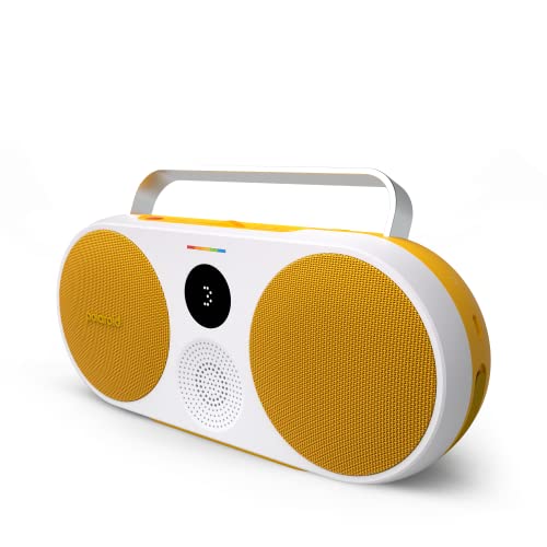 Polaroid P3 Music Player (Yellow) - Retro-Futuristic Boombox Wireless Bluetooth Speaker Rechargeable with Dual Stereo Pairing von Polaroid
