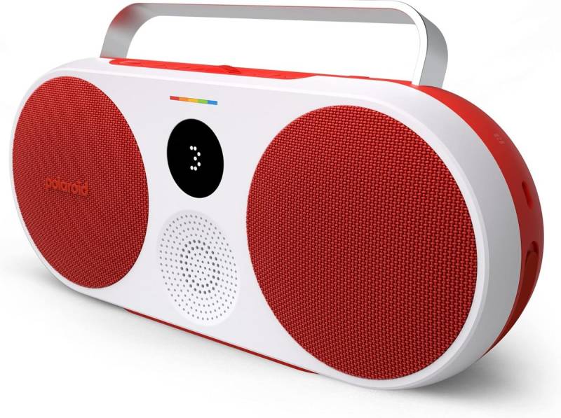 Polaroid P3 - Music Player 3, Rot & Weiß / Retro Bluetooth Speaker Bluetooth-Speaker von Polaroid