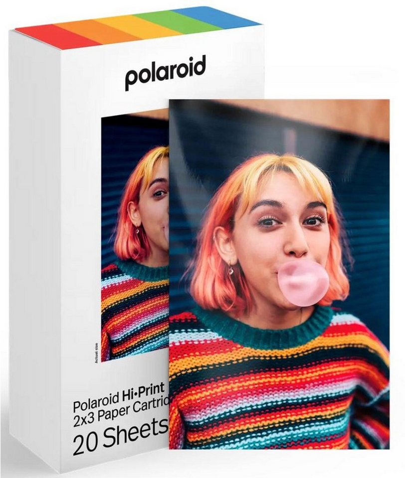 Polaroid Sofortbildfilm »Hi Print 2x3 Paper Cartridge 20 Bilder« von Polaroid