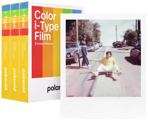 Polaroid i-Type Color Film Triple Pack 3x8 Sofortbild-Film Weiß, farbig von Polaroid