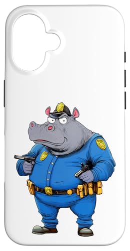 Nashörner Polizei Hülle für iPhone 16 Nashörner Polizei Hülle für iPhone 16 von Police Animals