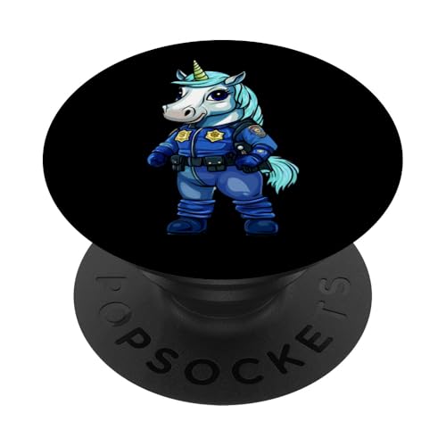Polizei Einhorn PopSockets Klebender PopGrip von Police Animals