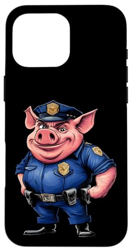 Schwein Polizei Hülle für iPhone 16 Pro Max von Police Animals