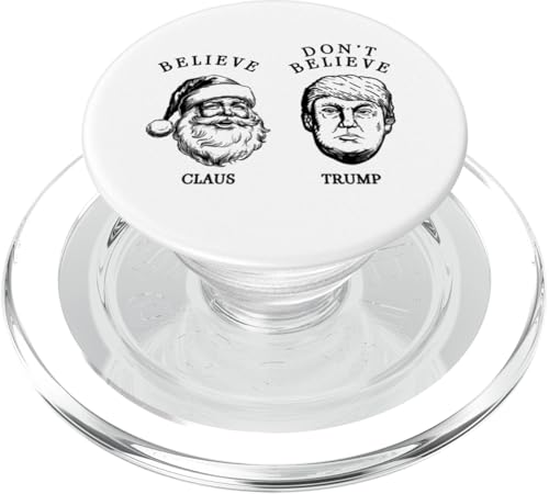 Believe in Santa Claus - Not in Trump PopSockets PopGrip für MagSafe Believe in Santa Claus - Not in Trump PopSockets PopGrip für MagSafe von Political Protest Apparel