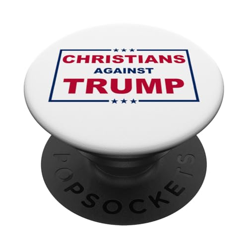 Christen gegen Trump Faith Over False Idols PopSockets Klebender PopGrip von Political Protest Apparel