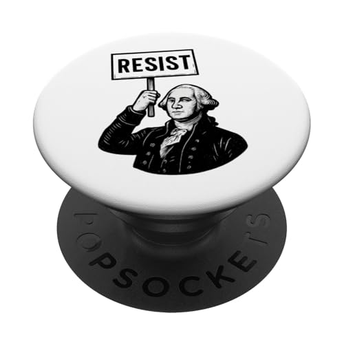 Der Gründer des Widerstands, George Washington, Protest PopSockets Klebender PopGrip von Political Protest Apparel