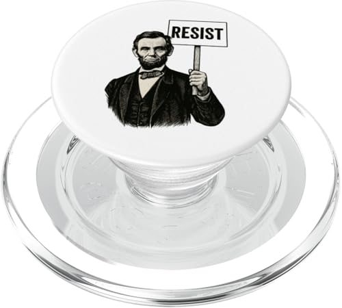 Ehrlich Abe sagt Widerstand – Abraham Lincoln Protest PopSockets PopGrip für MagSafe von Political Protest Apparel