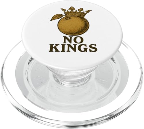 No Kings Orange - Anti-autoritärer Revolutionärer Protest PopSockets PopGrip für MagSafe No Kings Orange - Anti-autoritärer Revolutionärer Protest PopSockets PopGrip für MagSafe von Political Protest Apparel