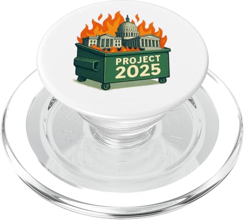 Projekt 2025 Dumpster Fire – Demokratie in Flammen PopSockets PopGrip für MagSafe Projekt 2025 Dumpster Fire – Demokratie in Flammen PopSockets PopGrip für MagSafe von Political Protest Apparel