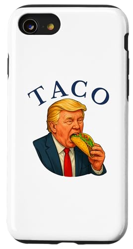 Trump Always Chickens Out - Lustiges politisches Taco Hülle für iPhone SE (2020) / 7 / 8 von Political Protest Apparel