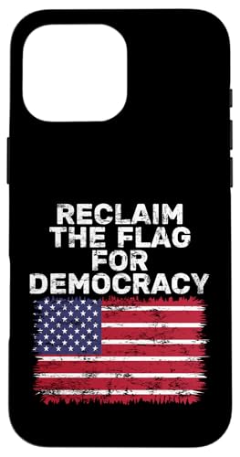 Politische Demokratie - Resist MAGA - Reclaim the US Flag Hülle für iPhone 16 Pro Max Politische Demokratie - Resist MAGA - Reclaim the US Flag Hülle für iPhone 16 Pro Max von Political Statement Resist Oligarchy Dictator MAGA