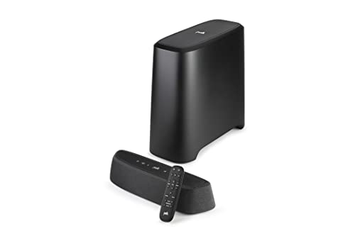 Polk Audio MagniFi Mini AX ultrakomakte TV-Soundbar mit Wireless Subwoofer, Dolby Atmos und DTS:X, HDMI eARC, Bluetooth, AirPlay 2, Google Chromecast, Schwarz von Polk Audio