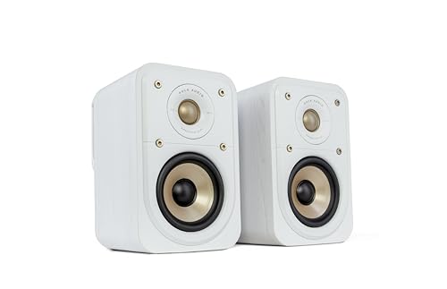 Polk Audio Signature Elite ES10 hochauflösende Surroundlautsprecher fürs Heimkino, Stereo Lautsprecher, Satelliten-Lautsprecher, HiFi, Hi-Res Zertifiziert, kompatibel mit Dolby Atmos und DTS:X (Paar) von Polk Audio