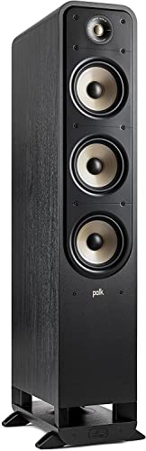Polk Audio Signature Elite ES60 hochauflösender HiFi Standlautsprecher fürs Heimkino, Hi-Res Zertifiziert, kompatibel mit Dolby Atmos und DTS:X (Stück), Schwarz, SIGS60ELBK von Polk Audio