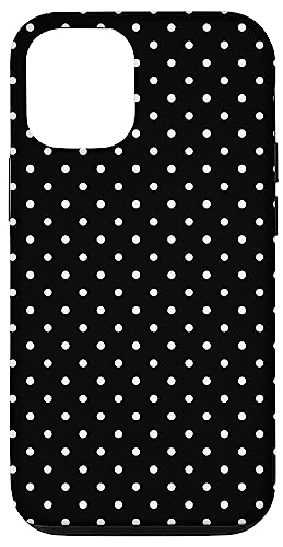 Hülle für iPhone 13 Polka Dot Muster Schwarz und Weiß, Frauen Mädchen Polka Dots von Polka Dot Gifts & Decorations