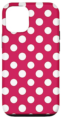 Hülle für iPhone 14 Polka Dot Rot und Weiß, Frauen und Mädchen, große Punkte von Polka Dot Gifts & Decorations