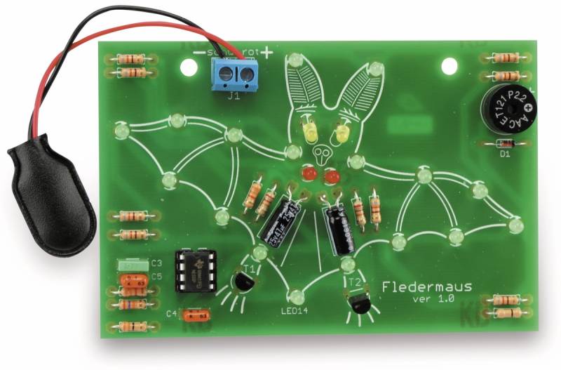 Bausatz piepsende Fledermaus, V1.0 von Pollin-Bausatz