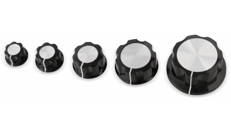 Drehknopf, Ø34x16 mm, Achse Ø6 mm von Pollin-Choice