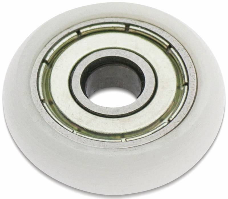 Laufrolle, Ø 25mm, Breite 7mm, Loch Ø 6 mm von Pollin-Choice