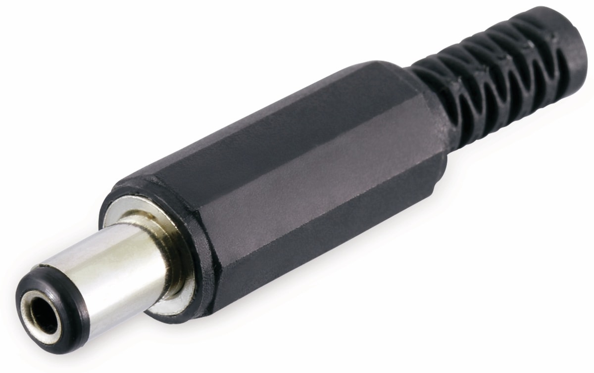 Hohlstecker, Ø 2,1 mm, 9 mm, Knickschutz Hohlstecker, Ø 2,1 mm, 9 mm, Knickschutz von Pollin Electronic GmbH