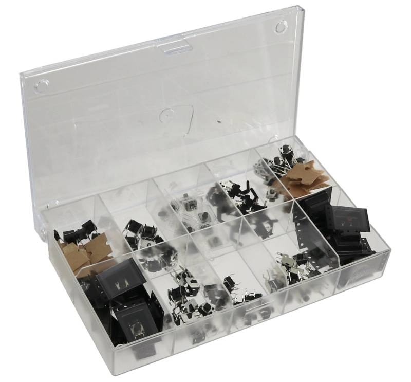 Sortiment Eingabetaster, 100 Stück von Pollin Electronic GmbH