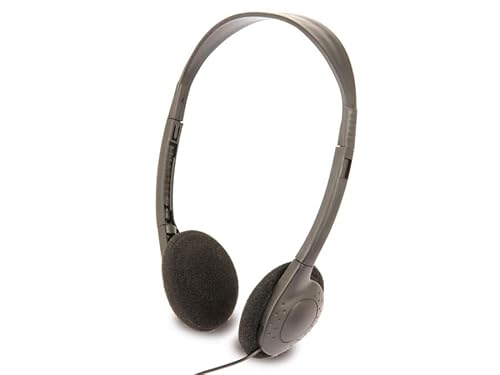 On-Ear Kopfhörer LT-410 | Leichter, dynamischer Kopfhörer mit offenen Ohrmuscheln | 42 g und ca. 1,2m Kabellänge | 3,5 mm Klinkenstecker | Kompatibel mit PC, Smartphone, MP3-Player, etc. von Pollin