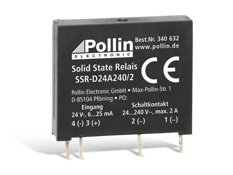 Solid State Relais SSR-D24A240/2, 24 V-, 2 A/240 V~ von Pollin