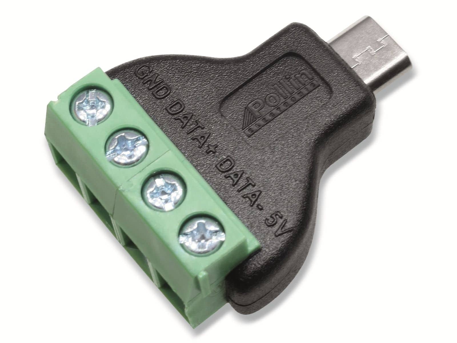 Steckverbinder, Micro-USB, Schraubanschl, Stecker von Pollin