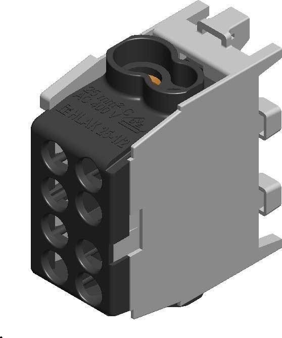 Pollmann 2080140 HLAK 25 1/2 M2 schwarz Hauptleitungs-Abzweig-klemme HLAK 25 1/2 von Pollmann Elektrotechnik GmbH