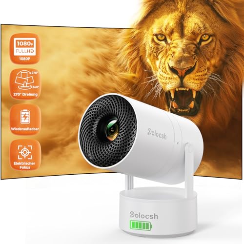 Polocsh Mini Beamer mit Akku, Beamer mit Android 11.0 Polocsh Mini Beamer mit Akku, Beamer mit Android 11.0 von Polocsh