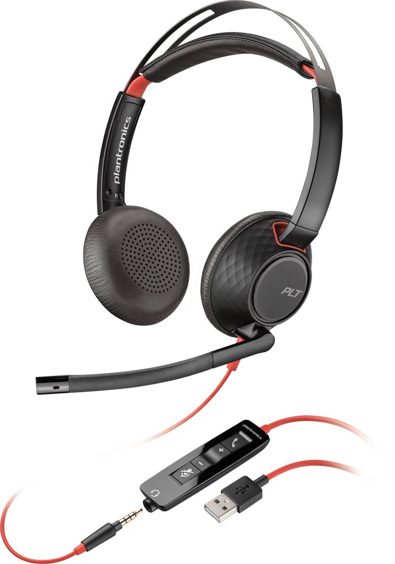 POLY BW 5220 A - Headset, USB/Klinke, Stereo, Blackwire 5220 von Poly