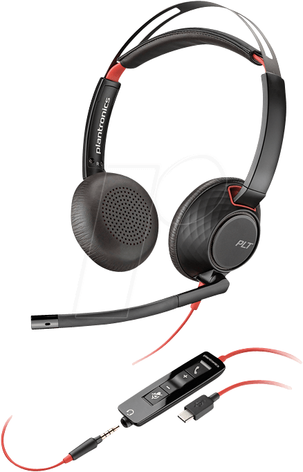 POLY BW 5220 C - Headset, USB-C/Klinke, Stereo, Blackwire 5220 von Poly