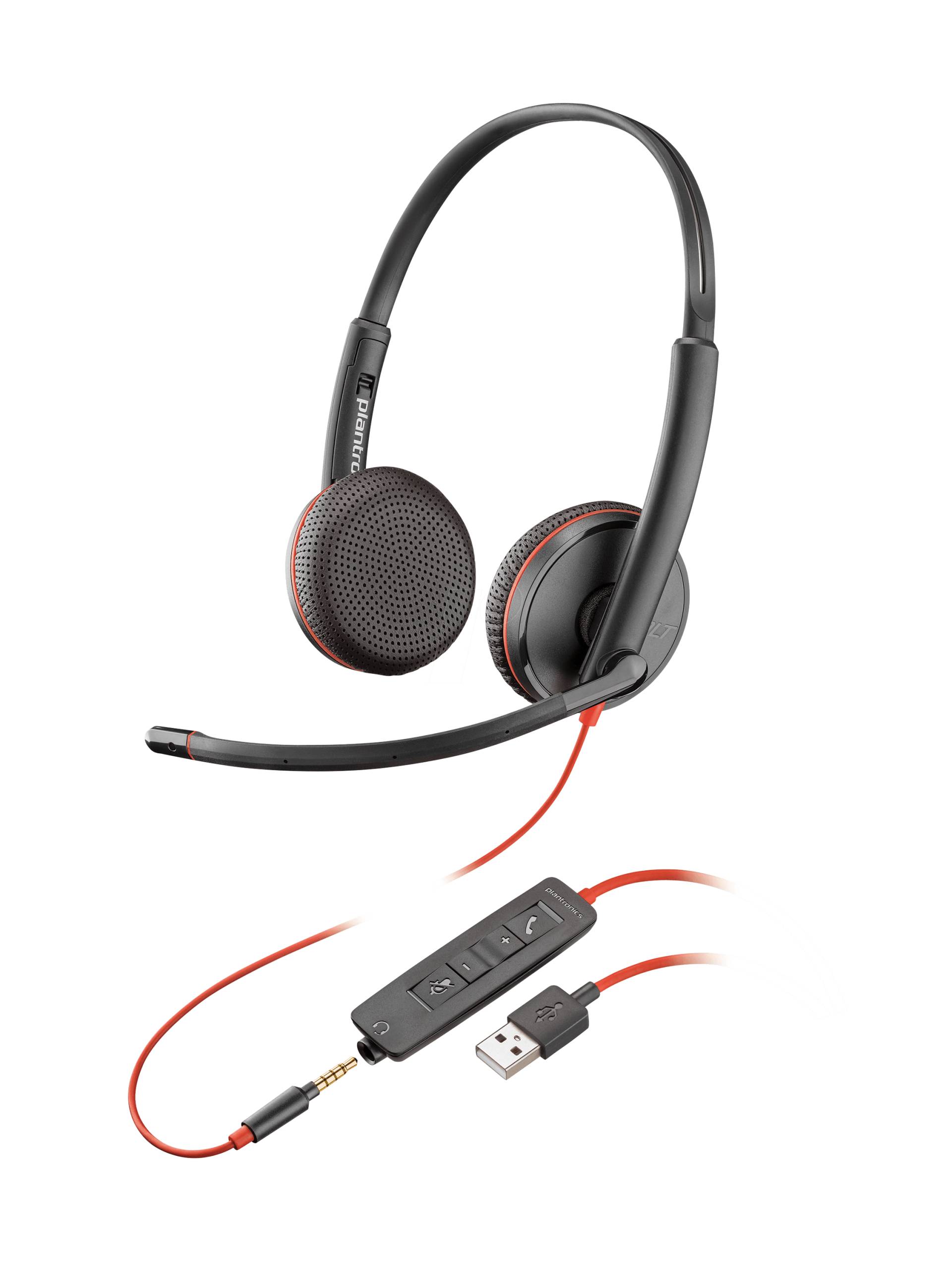 POLY BW C3225 - Headset, USB/Klinke, Stereo, Blackwire C3225, bulk von Poly